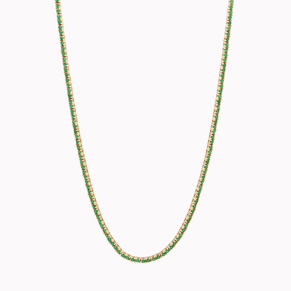 Emerald Tennis Necklace 2.25ct