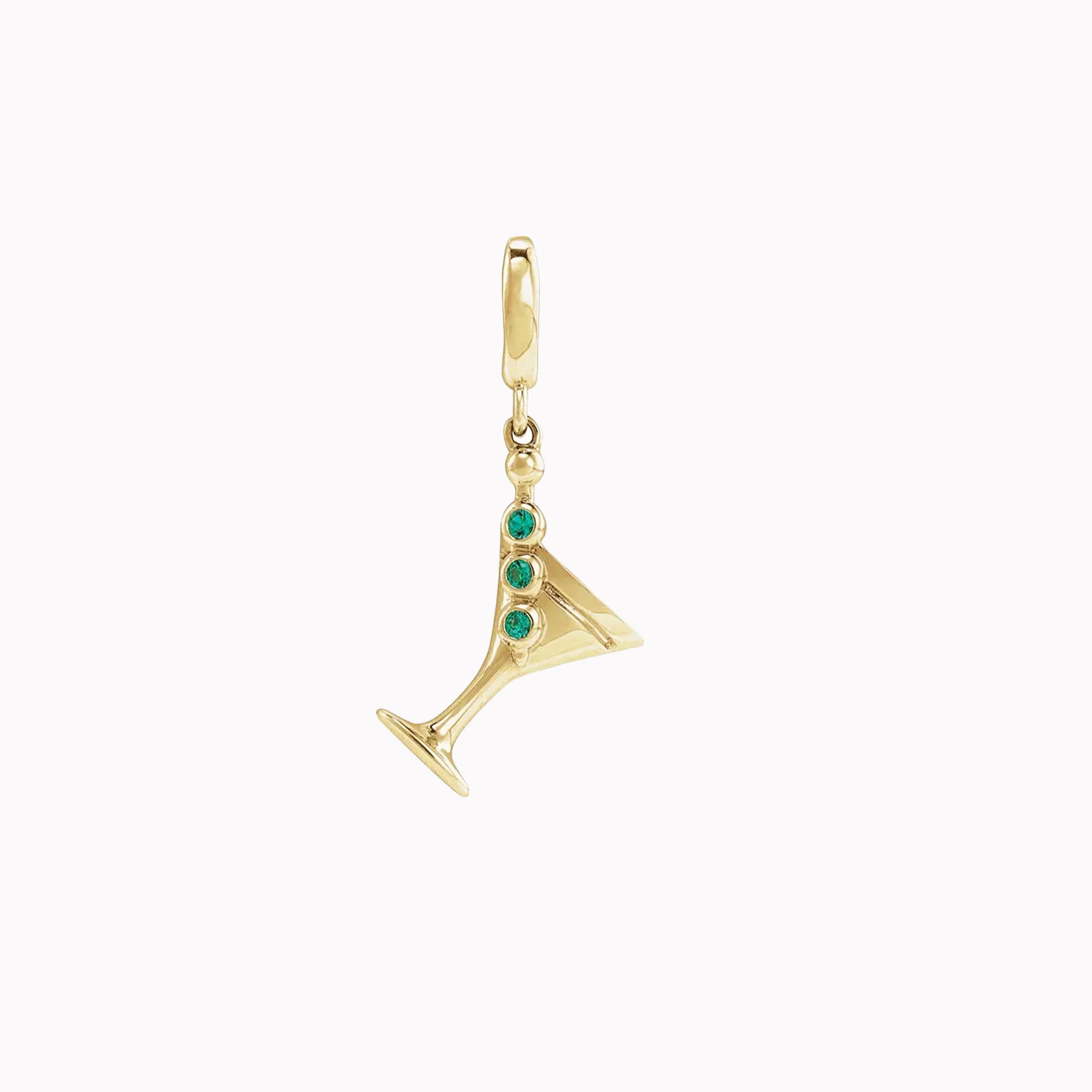 Emerald Martini Charm