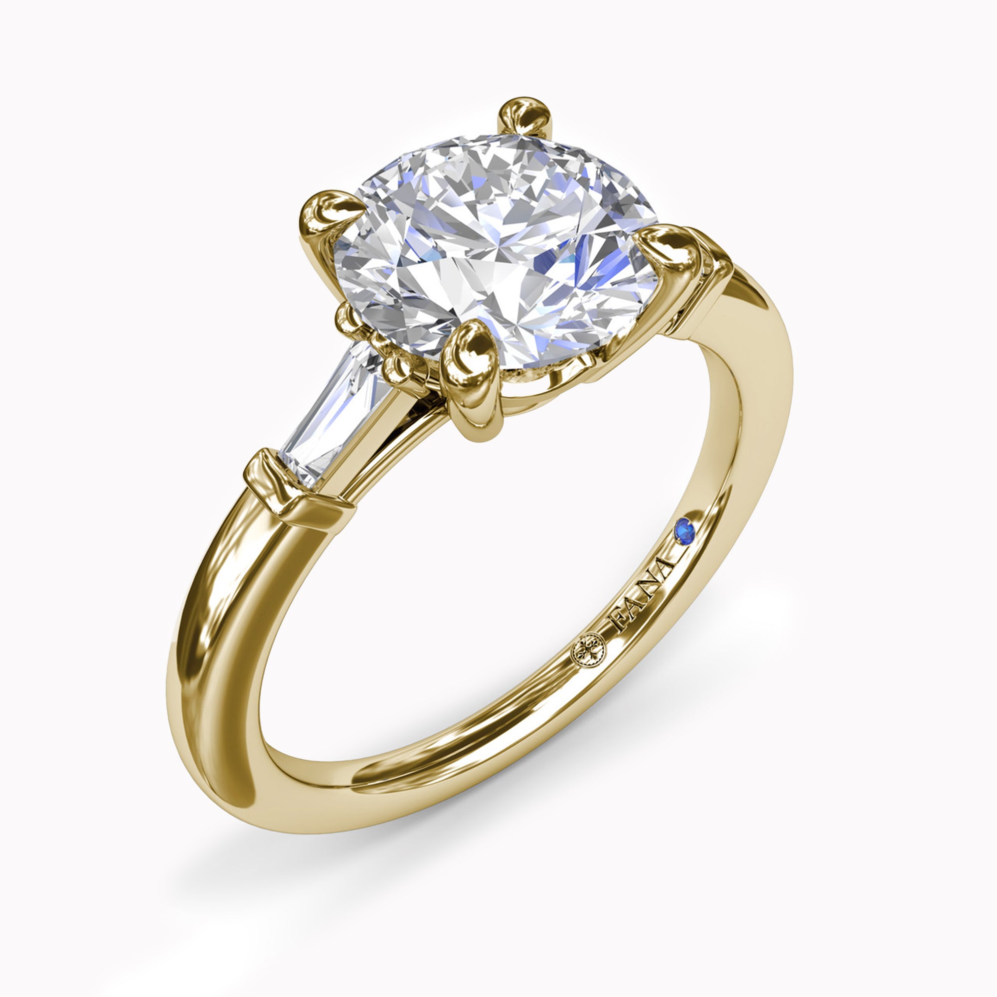 Tapered Baguette Engagement Ring Setting