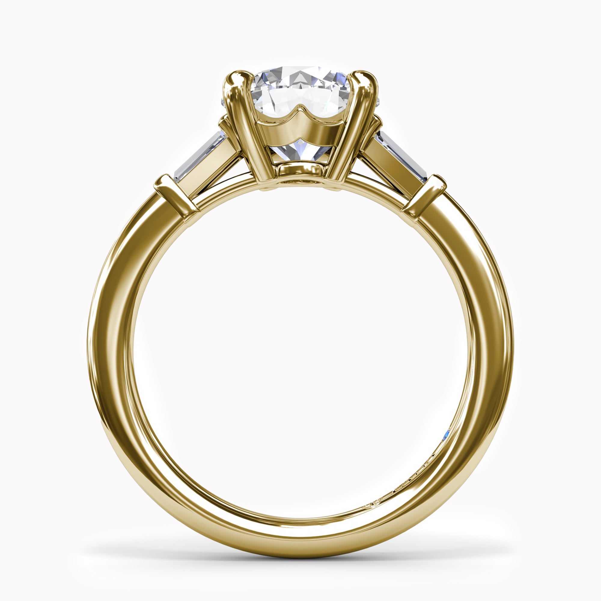 Tapered Baguette Engagement Ring Setting