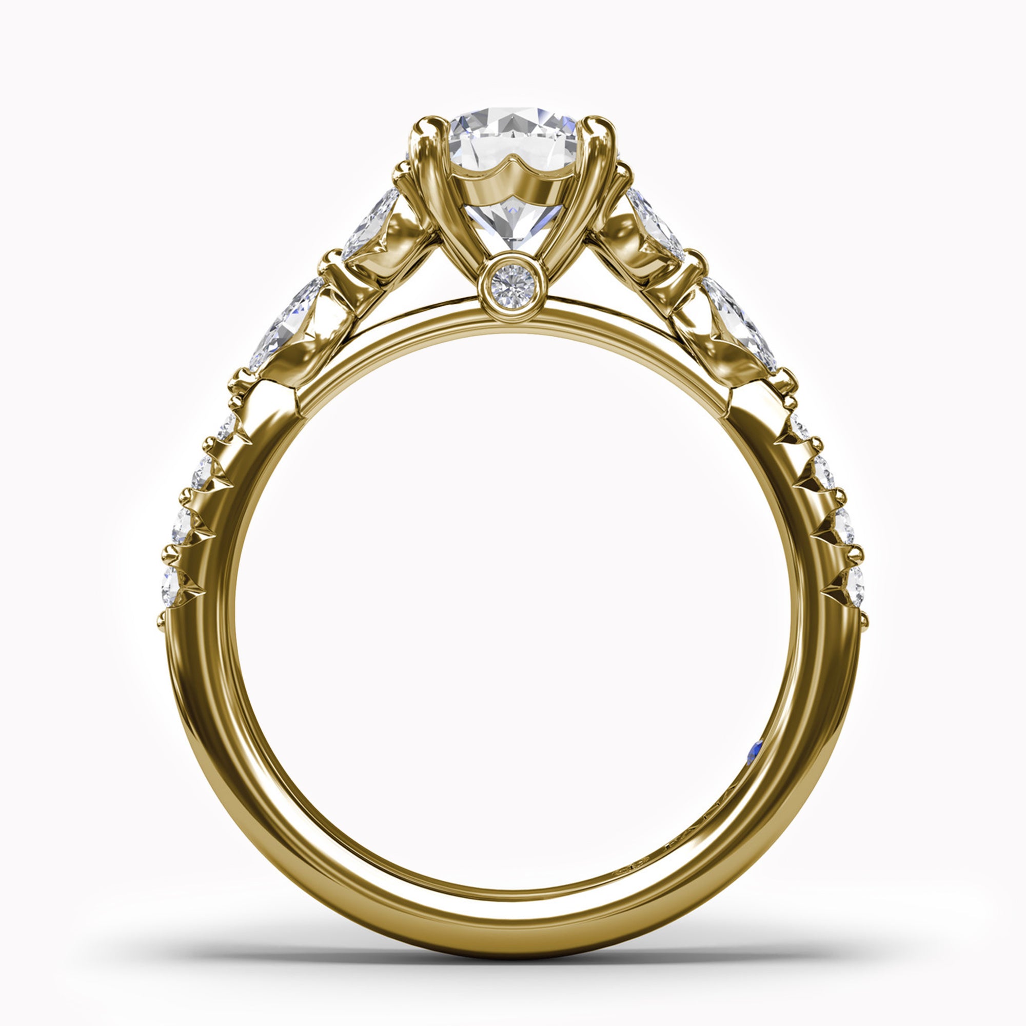Vintage Floral Diamond Engagement Ring Setting