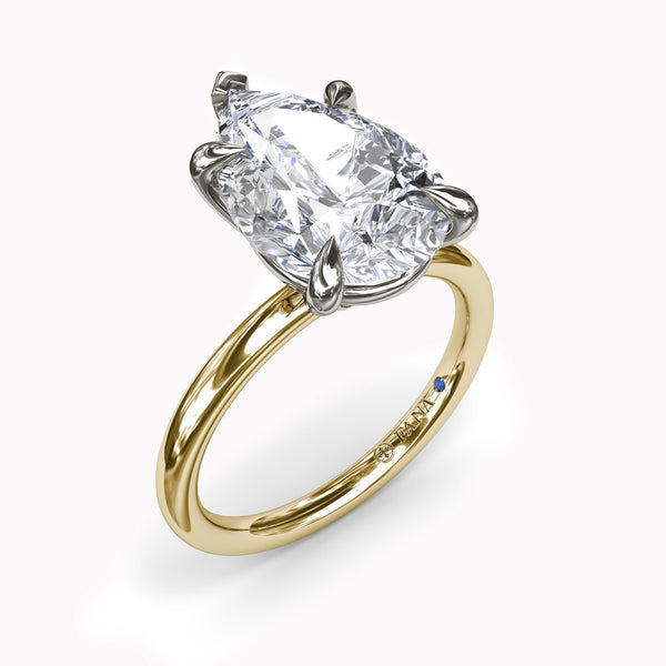 Five Prong Solitaire Engagement Ring Setting