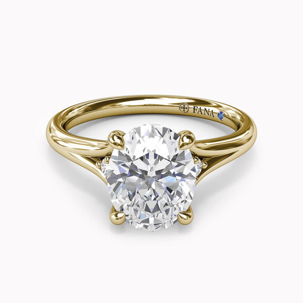 Split Shank & Two Diamond Accents Engagement Ring Setting