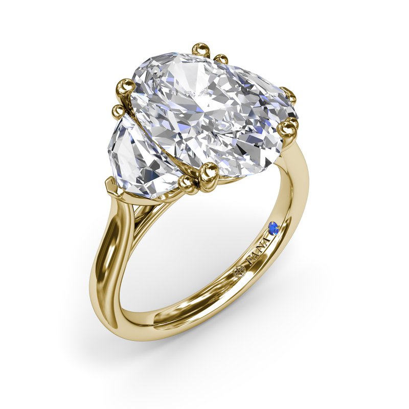 Three-Stone Diamond Cadillac Engagement Ring Setting