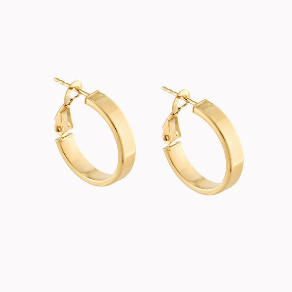 Flat Hoop Earrings