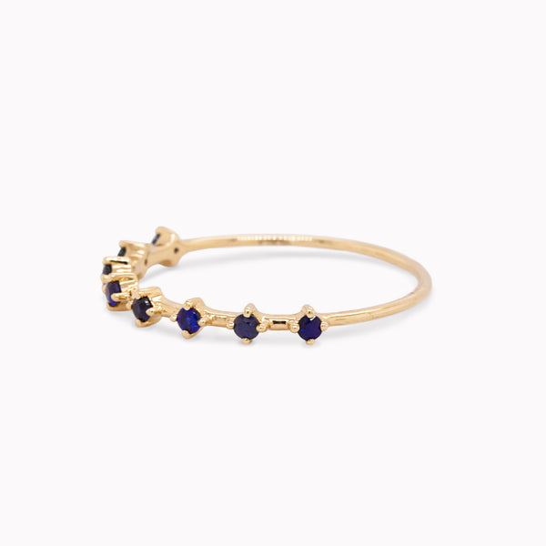 Floating Sapphire Stack Ring