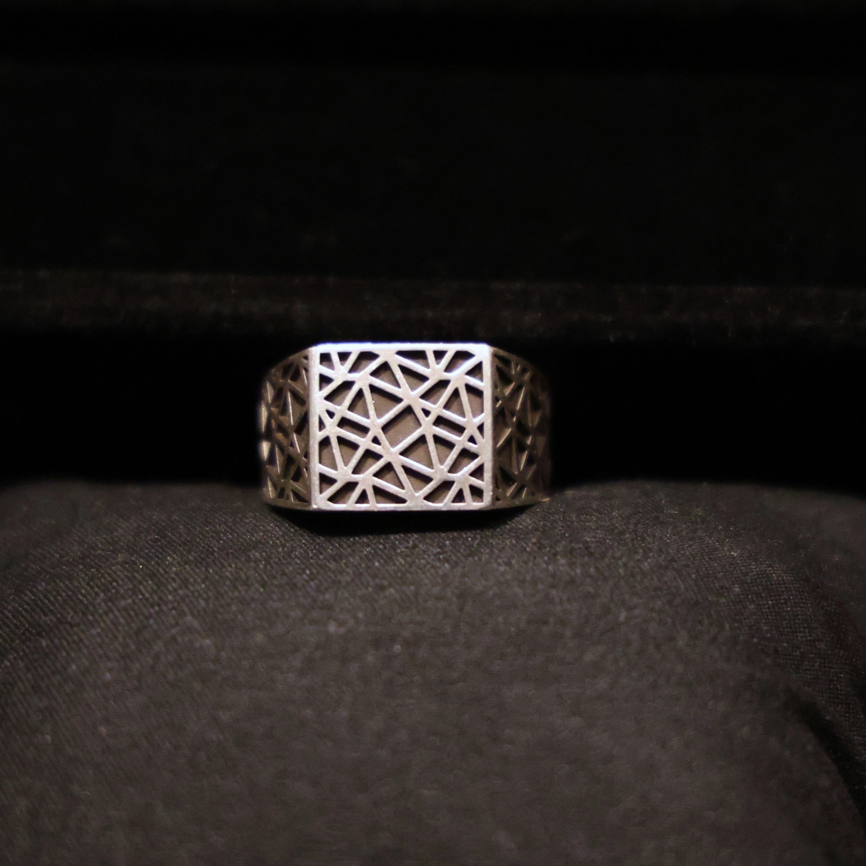 Geo Modern Signet Ring