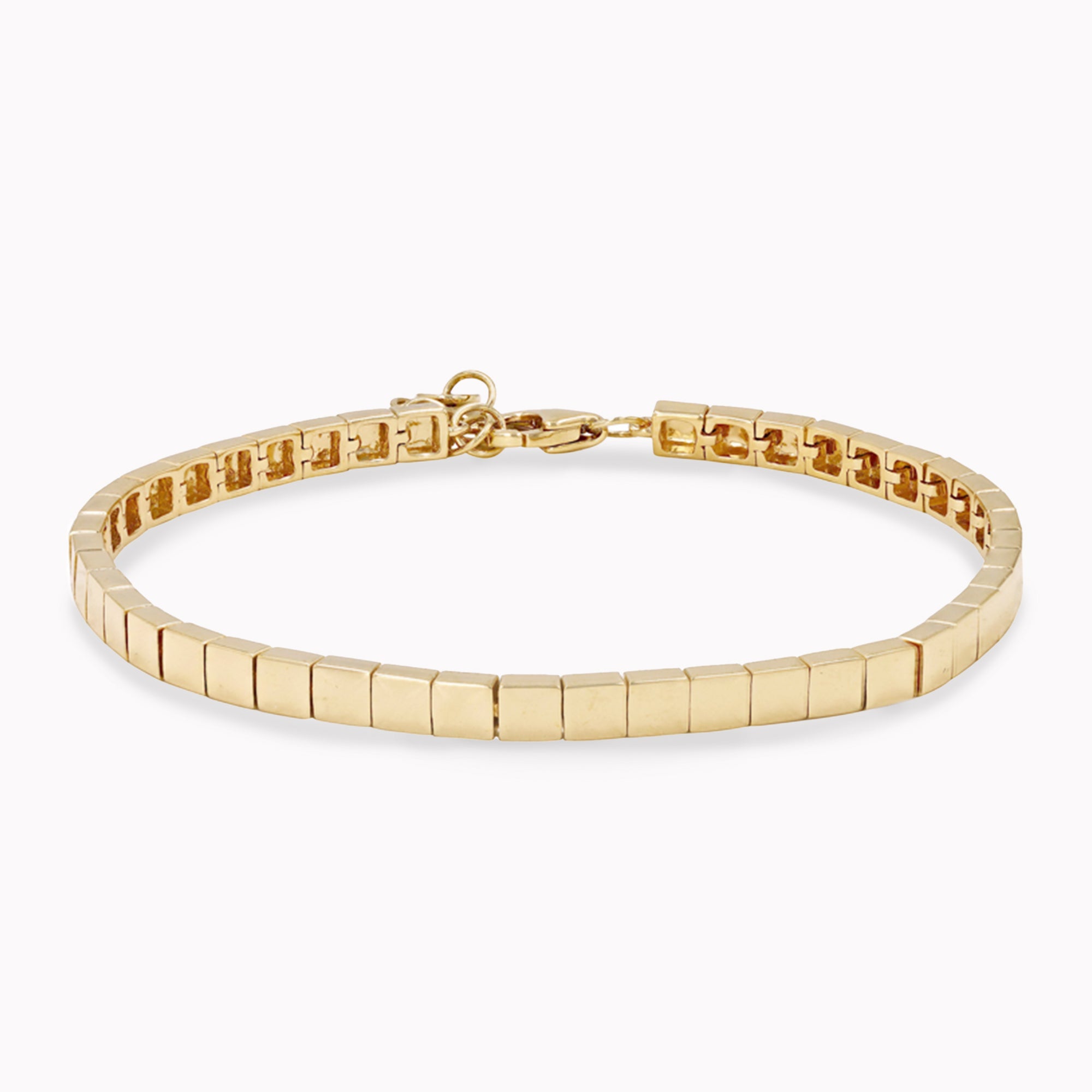 Gold Square Segment Bracelet