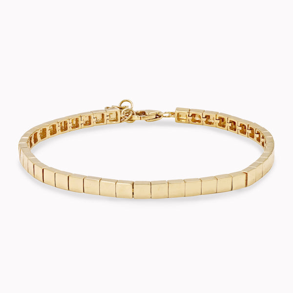 Gold Square Segment Bracelet