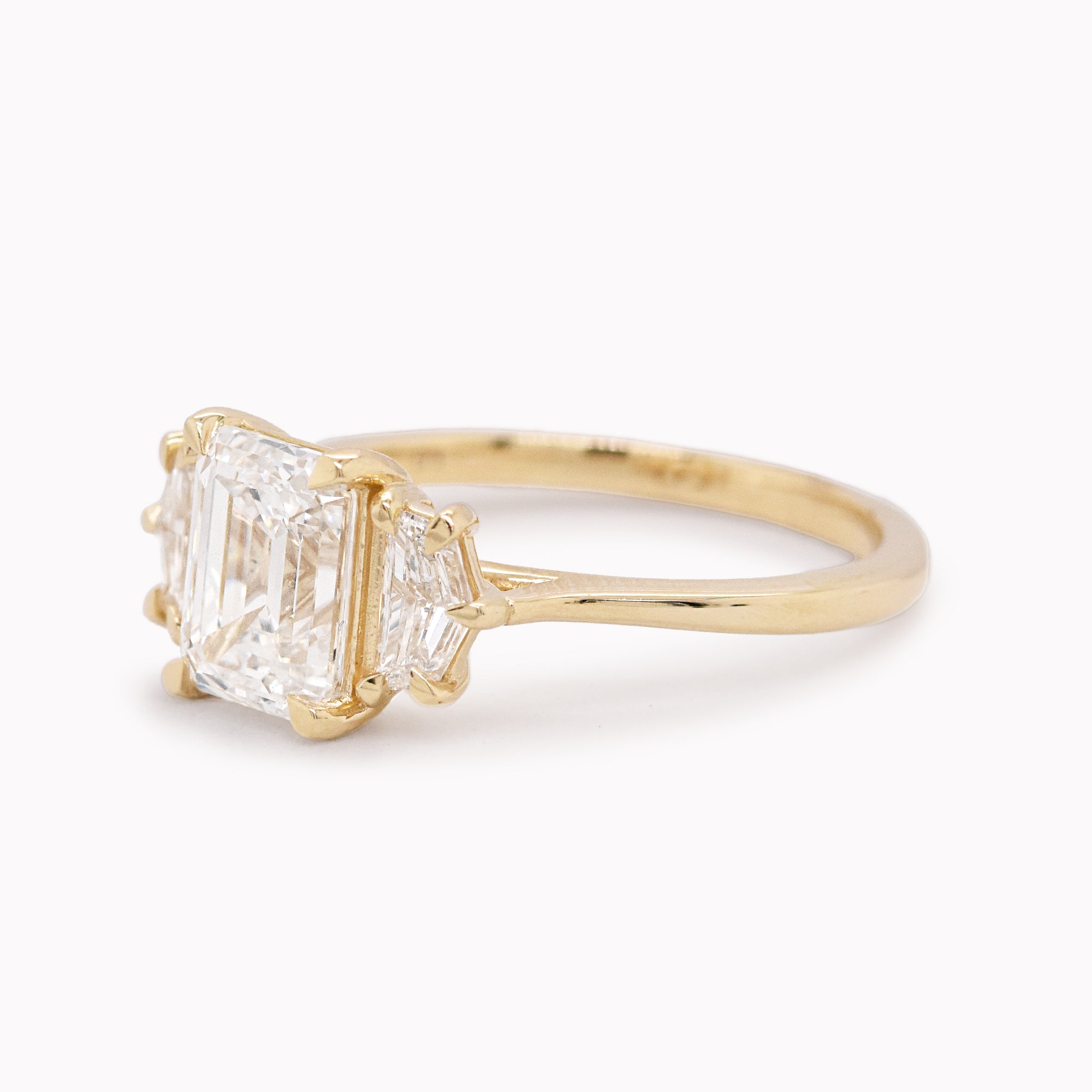 Grace 1.85ct Lab Grown Emerald-Cut Diamond Engagement Ring