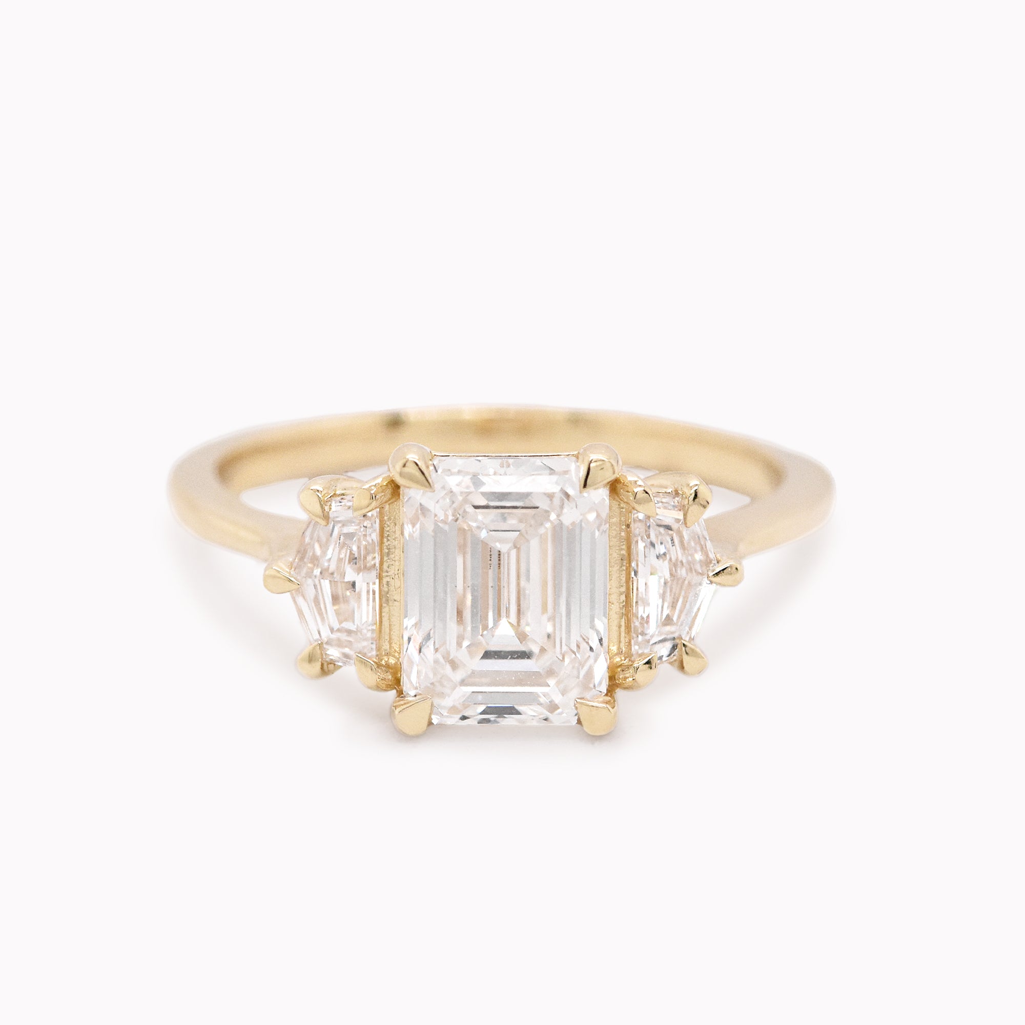 Grace 1.85ct Lab Grown Emerald-Cut Diamond Engagement Ring