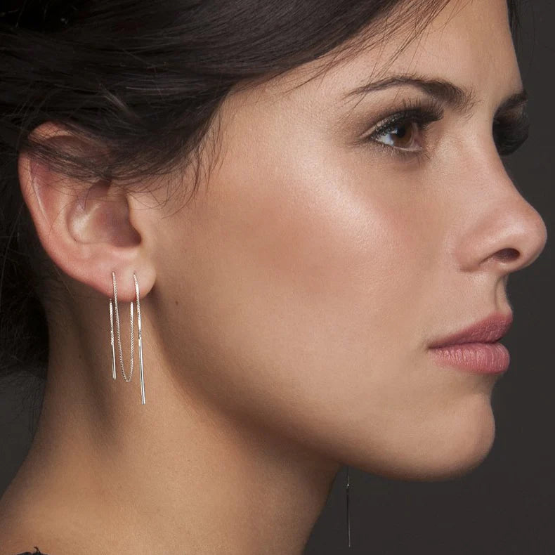 Silver Versatile Threader Earrings