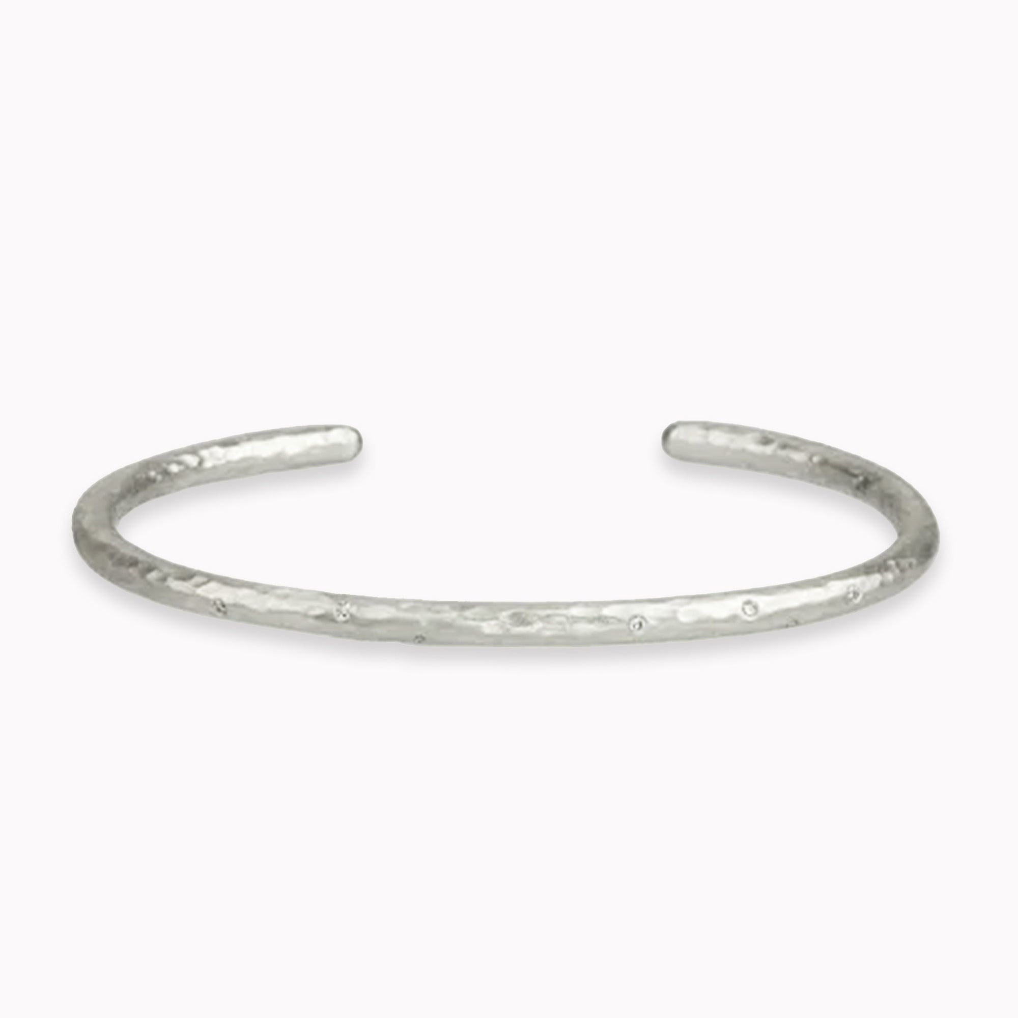 Heavy Hammered Diamond Tee Shirt Cuff