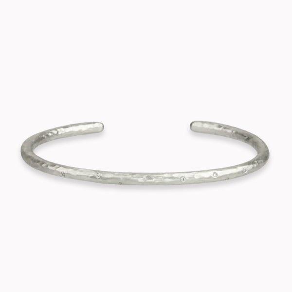 Heavy Hammered Diamond Tee Shirt Cuff