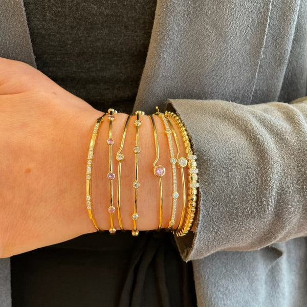 Small Diamond Full Circle Bangle