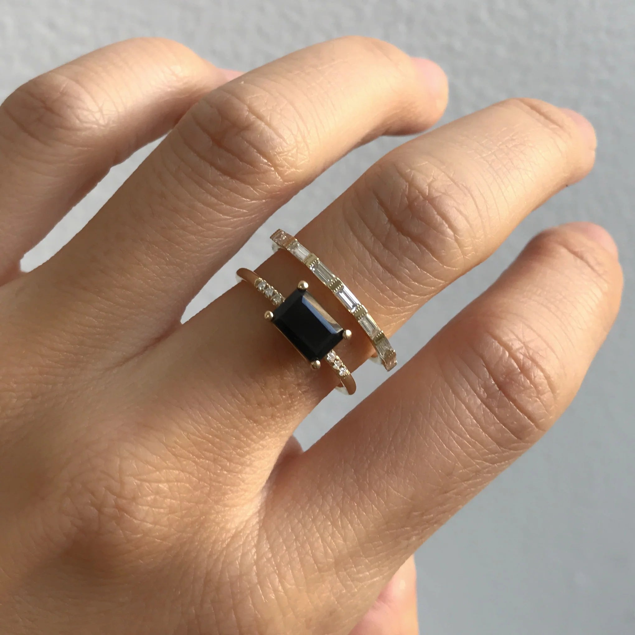 Half Eternity Baguette Diamond Ring