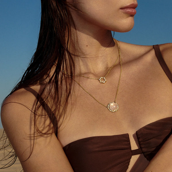 Della Rose Quartz Pendant