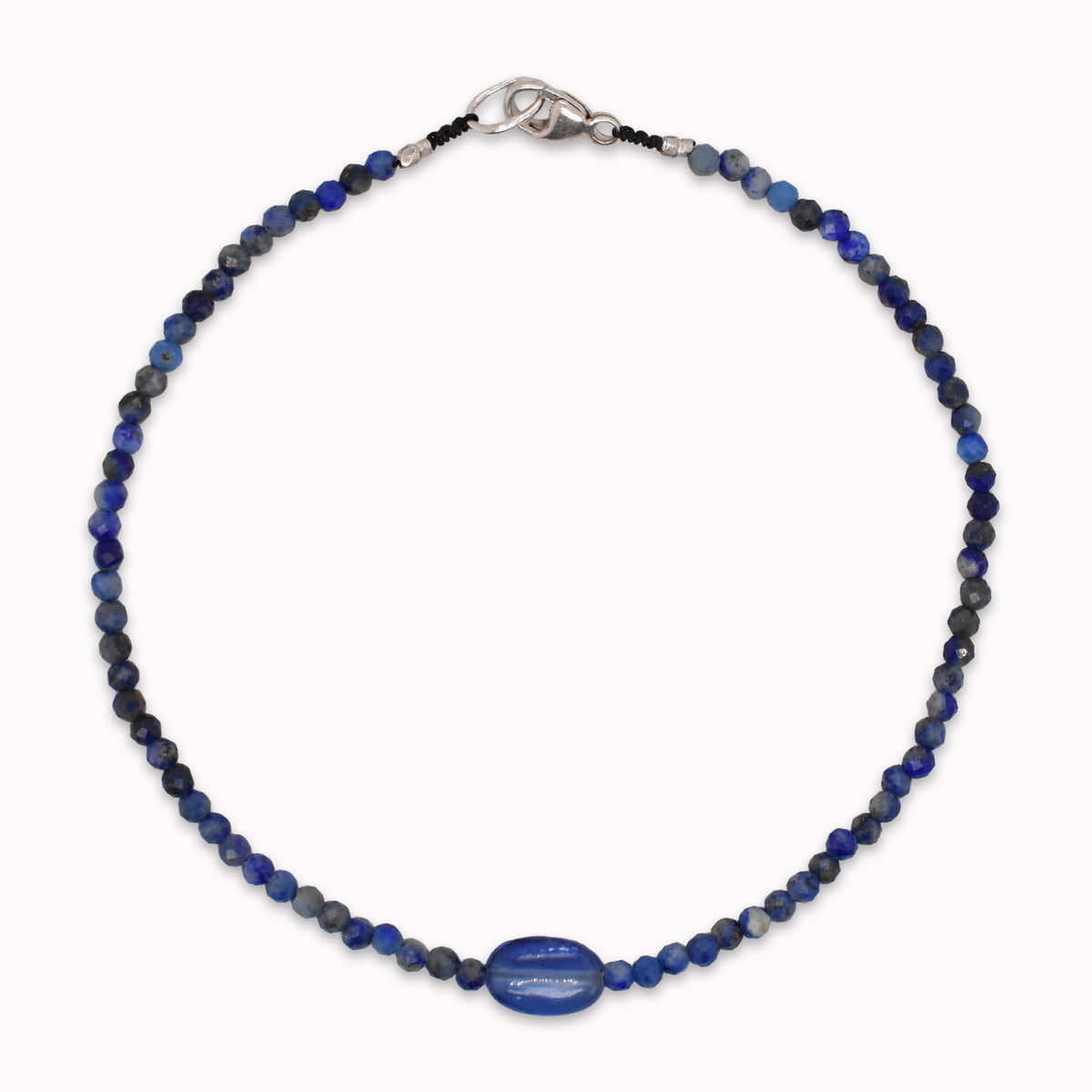 Lapis Iolite Beaded Bracelet