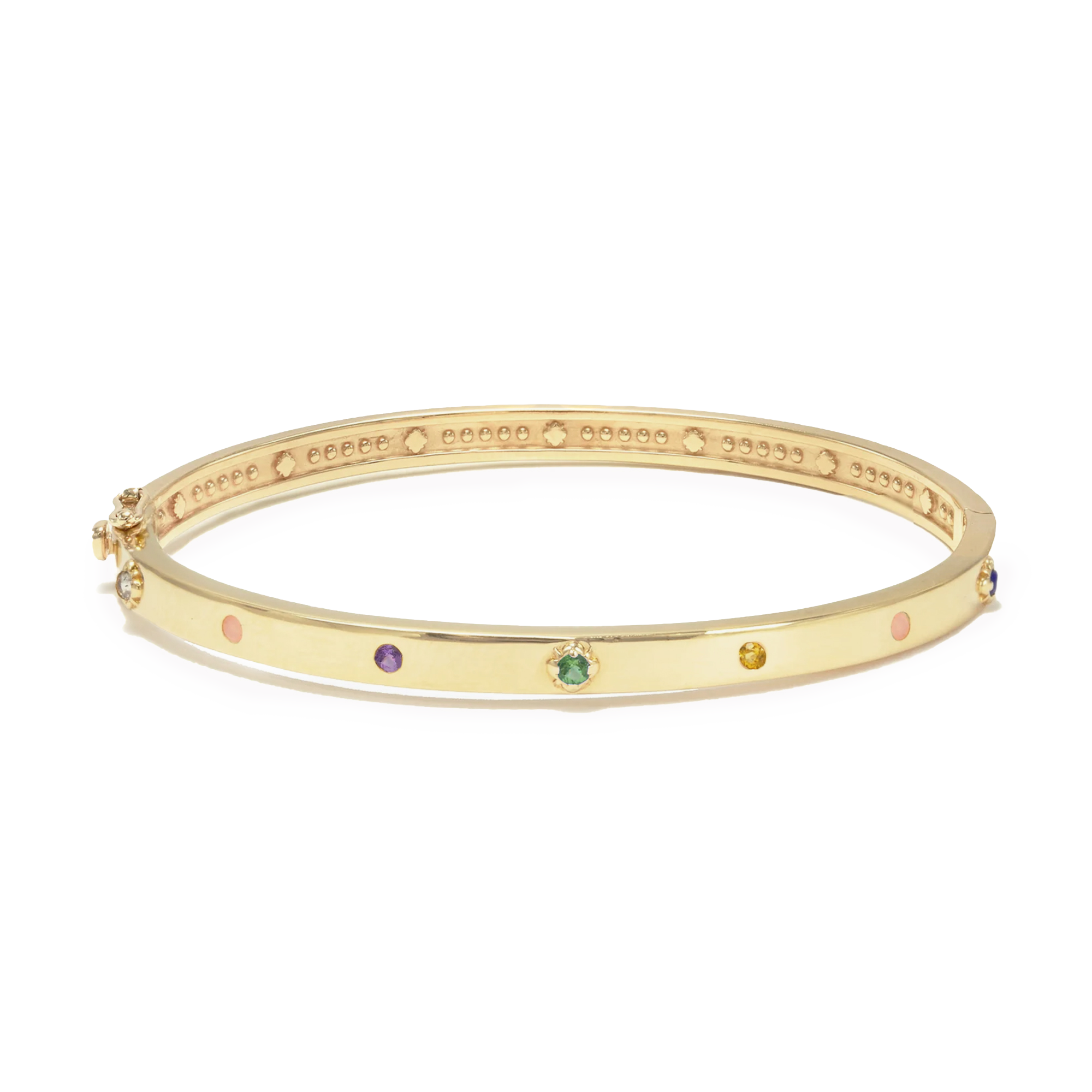 "Love You" Bangle 7 Stones