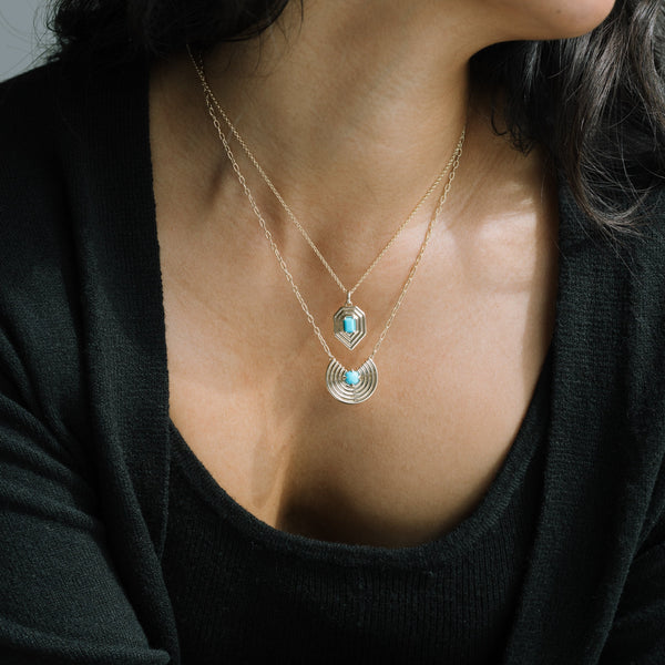 Turquoise Revival Teardrop Necklace