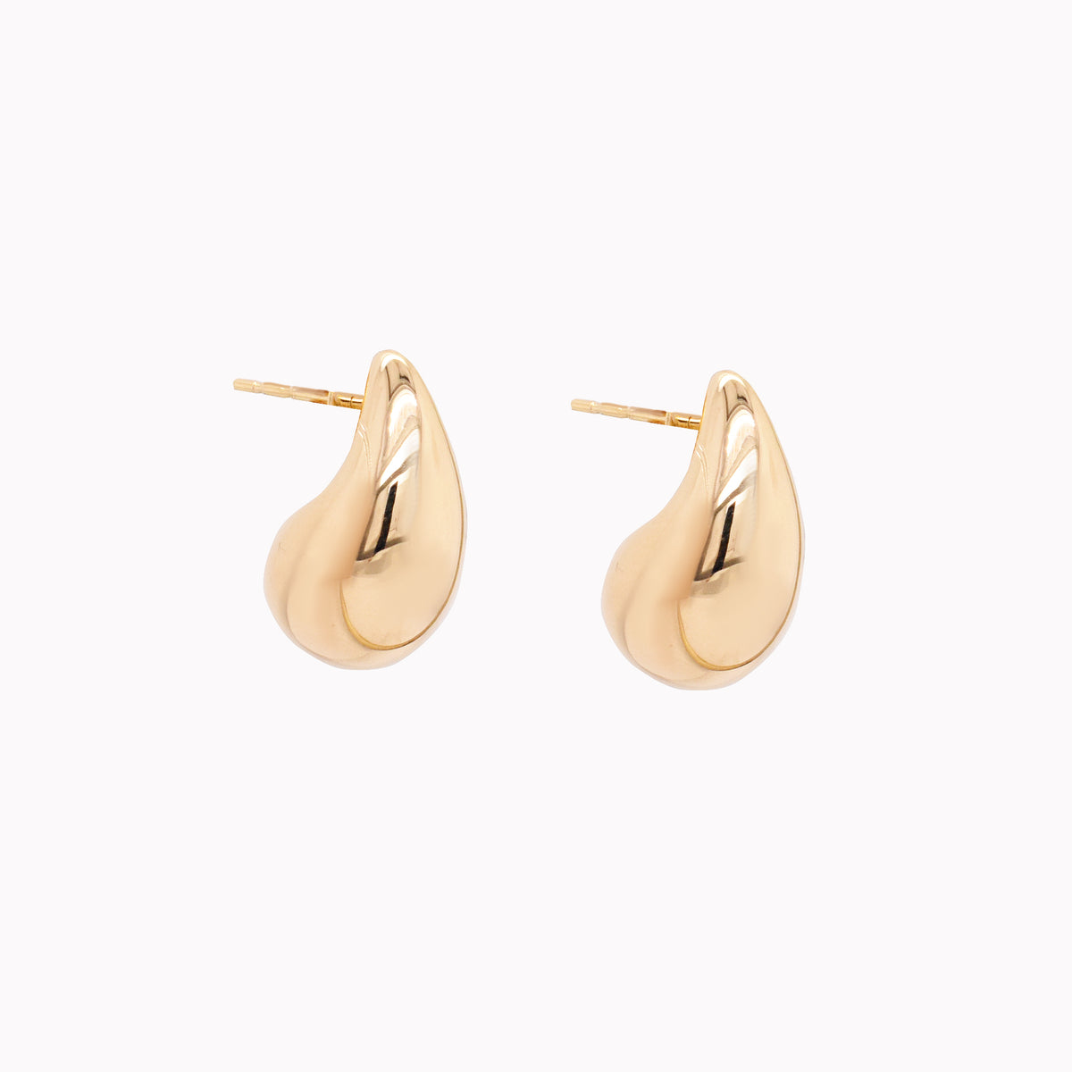 Puffed teardrop earrings clearance