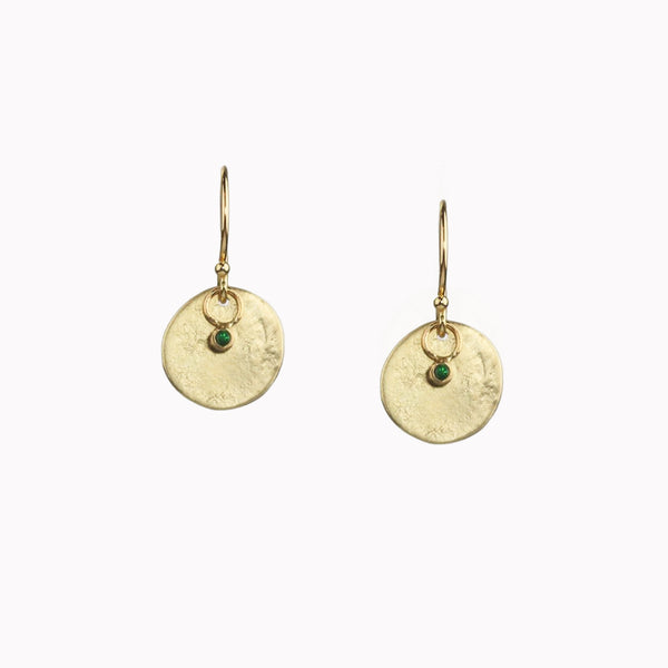 Mini Astrid Emerald Earrings