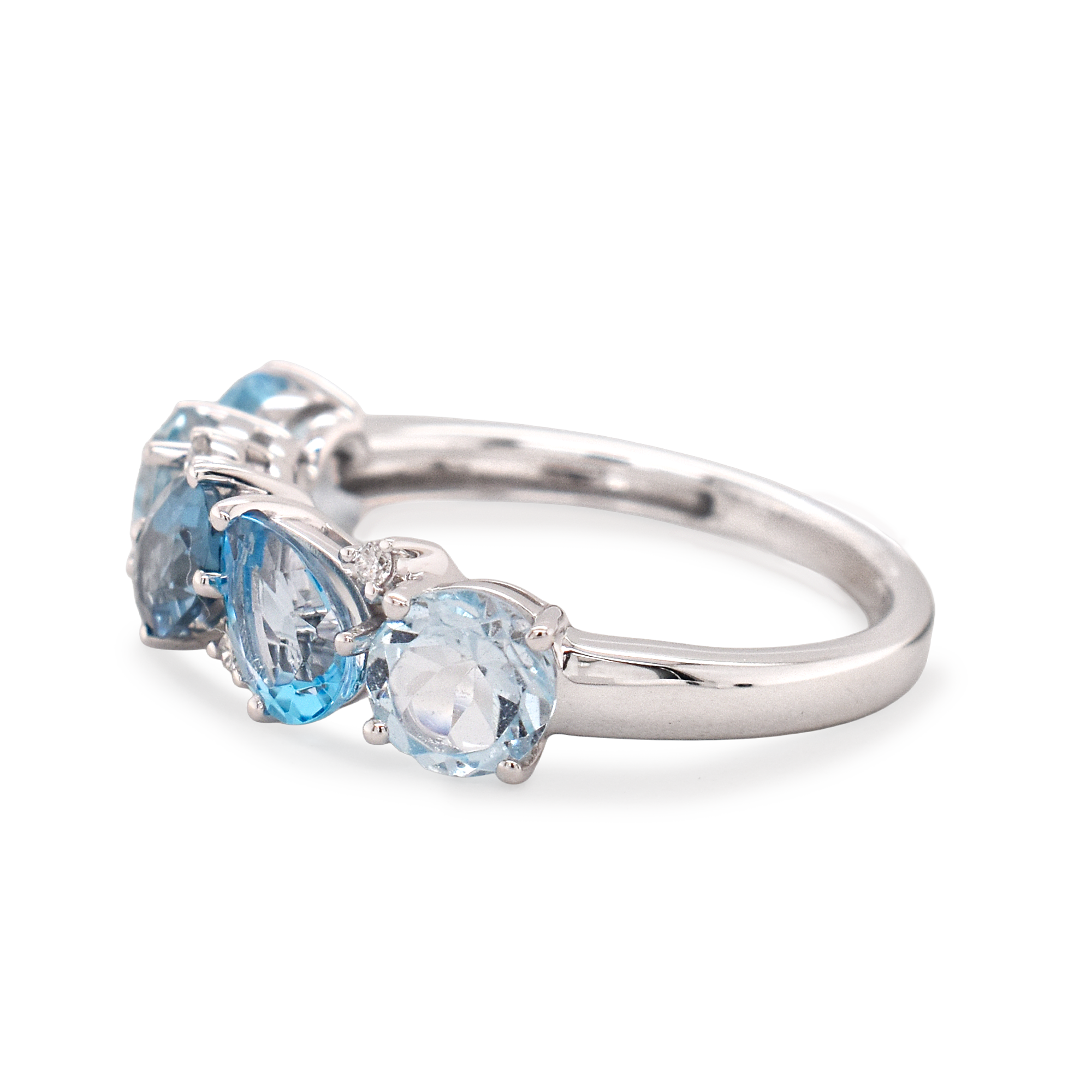 Topaz & Diamond Cluster Ring