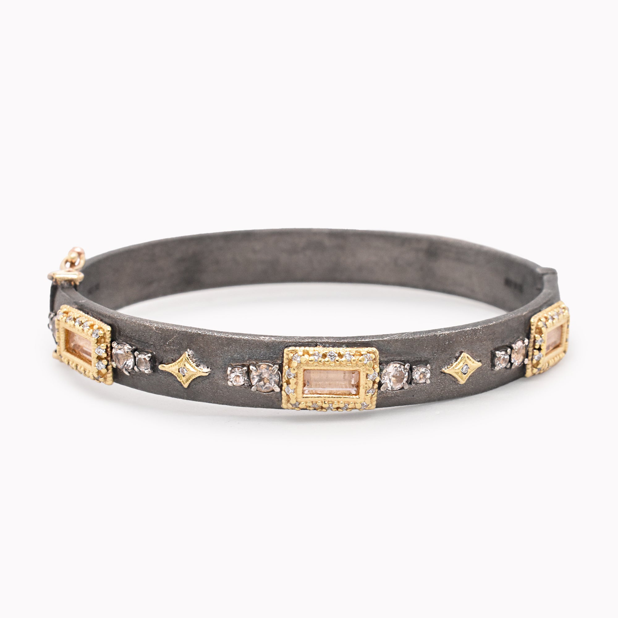 Morganite Crivelli Bangle Bracelet