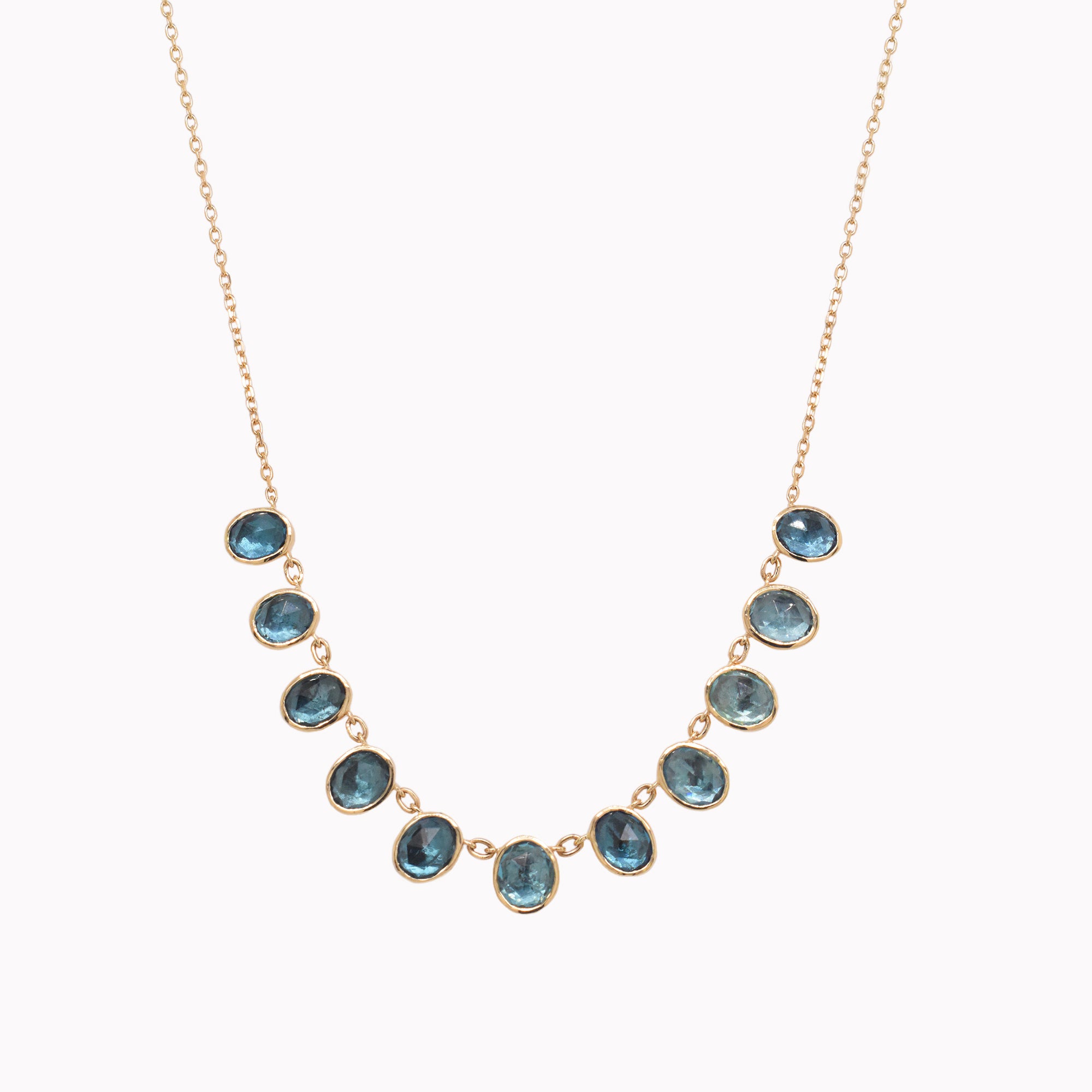 Blue Tourmaline Necklace