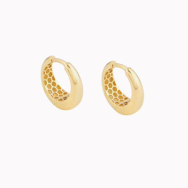 Oval Graduated Huggie Earrings