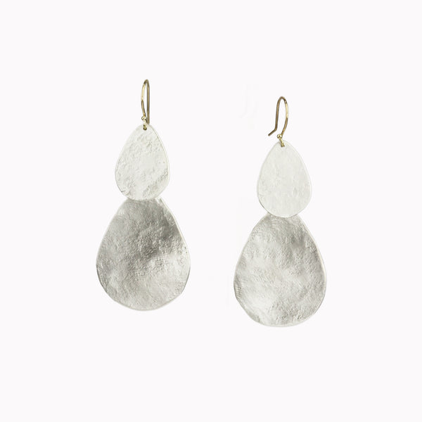 Parchment Teardrop Waterfall Earrings