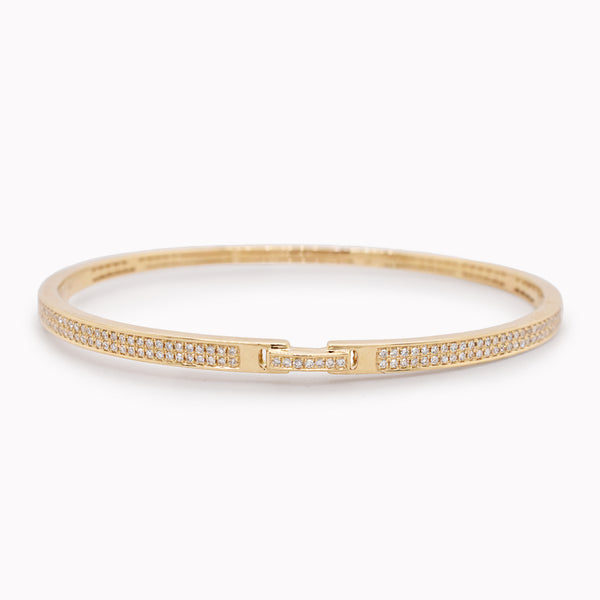 Pavé Diamond Bridge Bangle