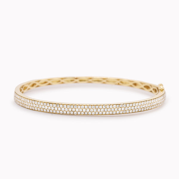 Pavé Diamond Row Bangle