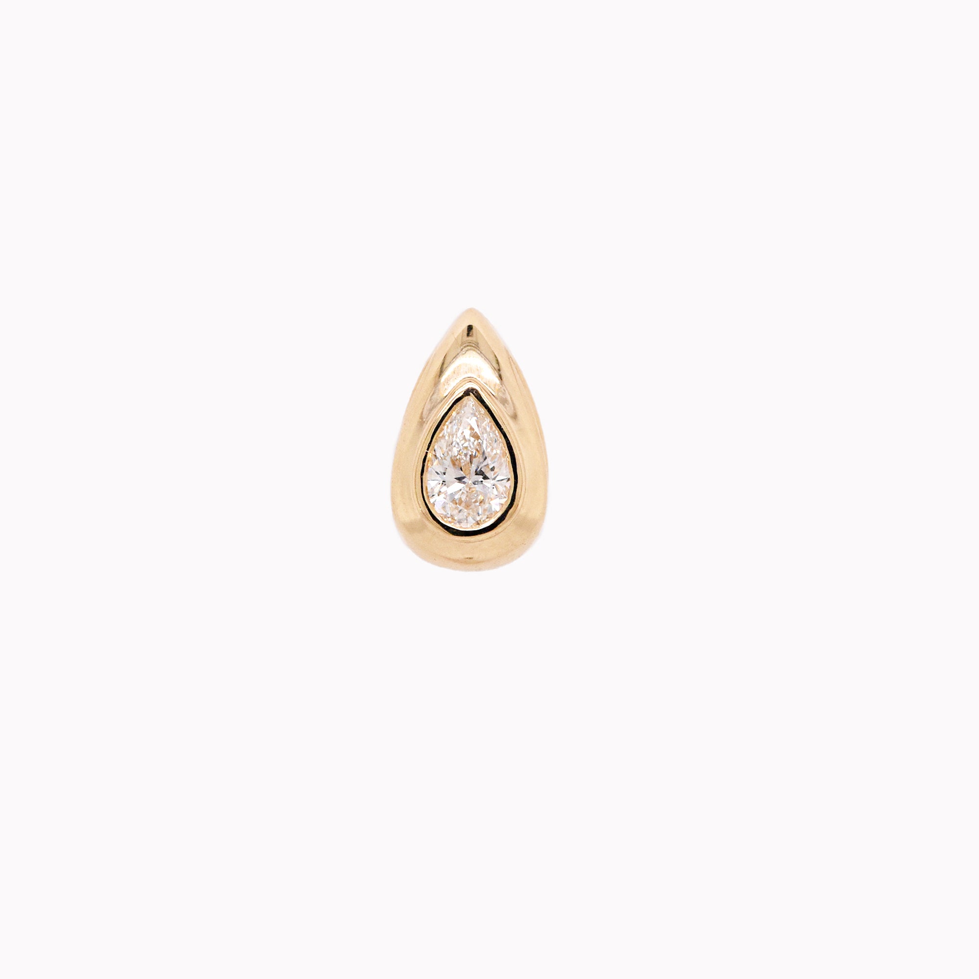 Pear Diamond Rondelle Charm