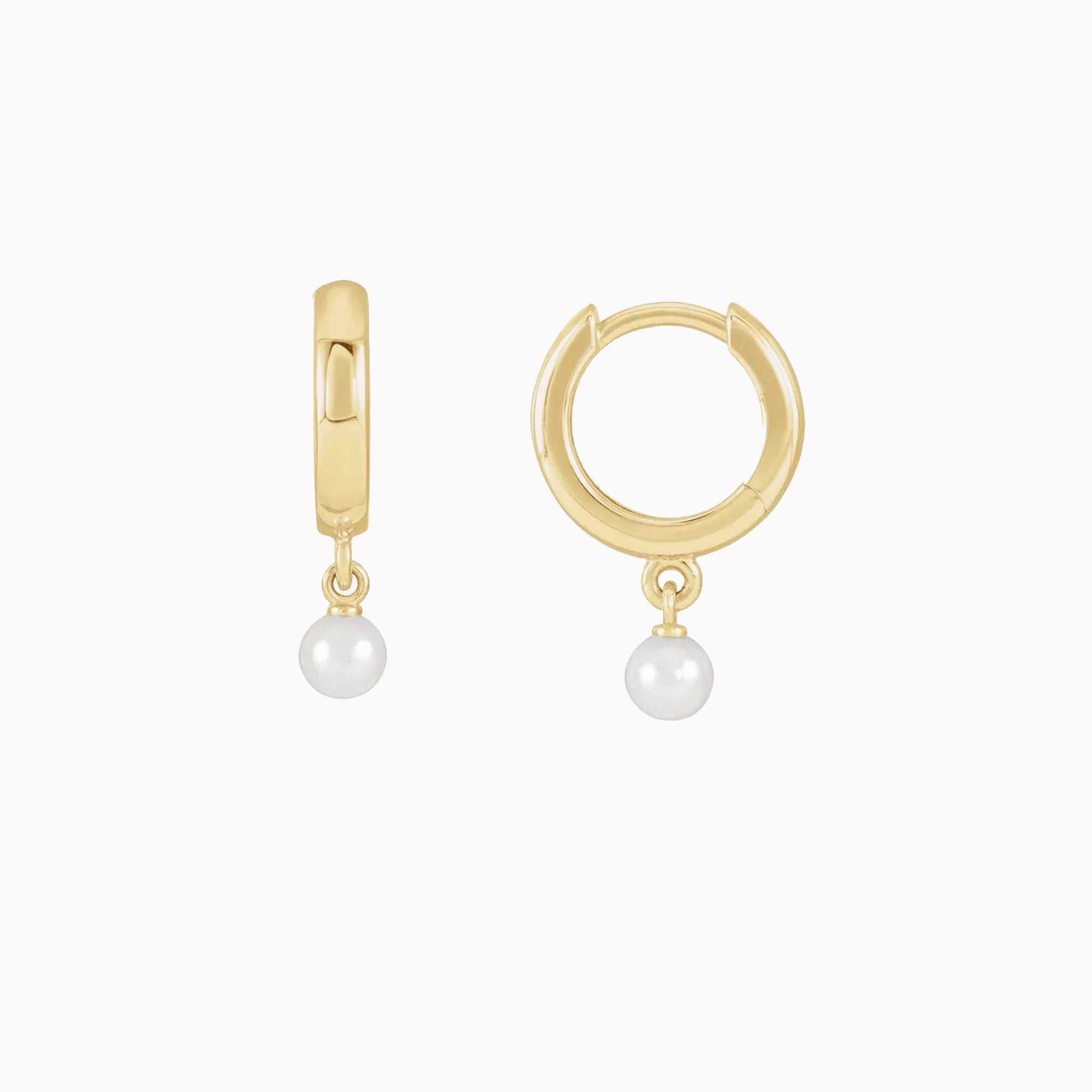 Pearl Dangle Huggies