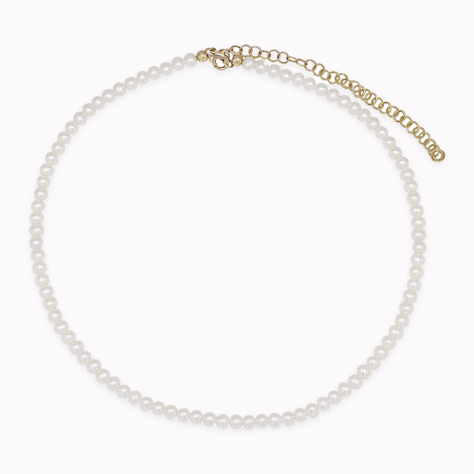 Pearl Strand Choker Necklace