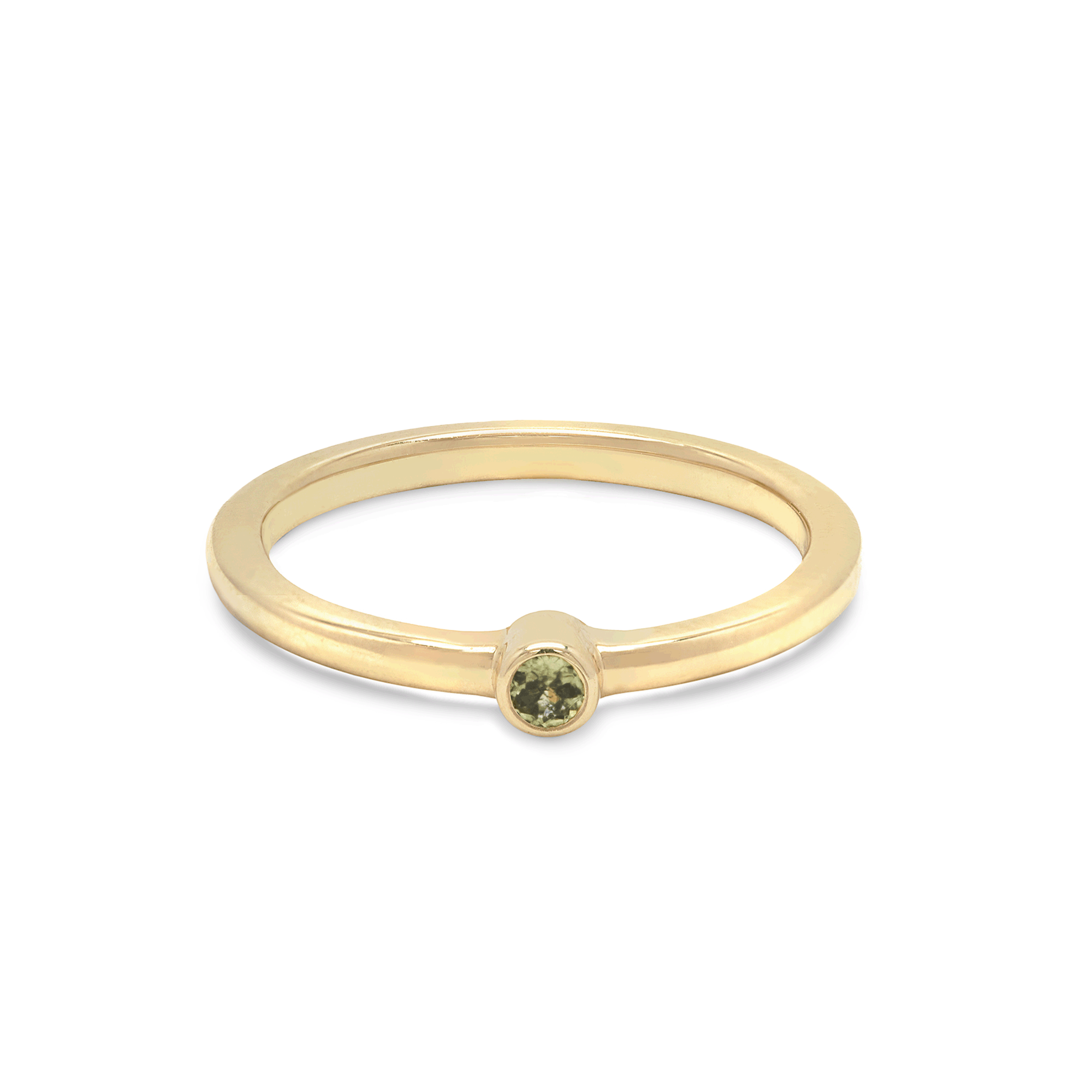 Peridot Birthstone Stack Ring