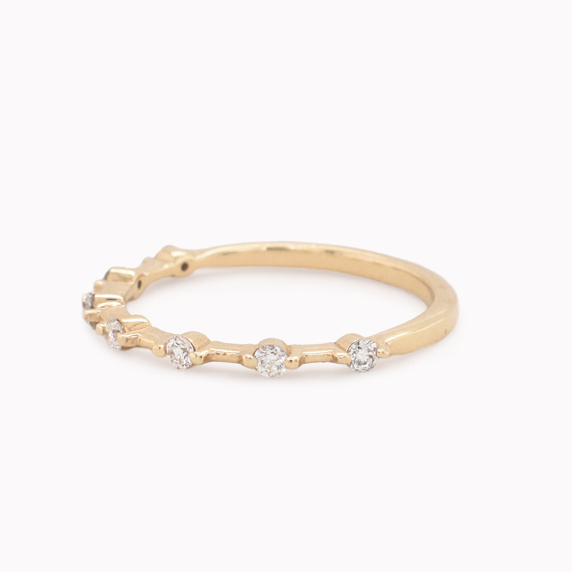 Petite Floating Diamond Wedding Band