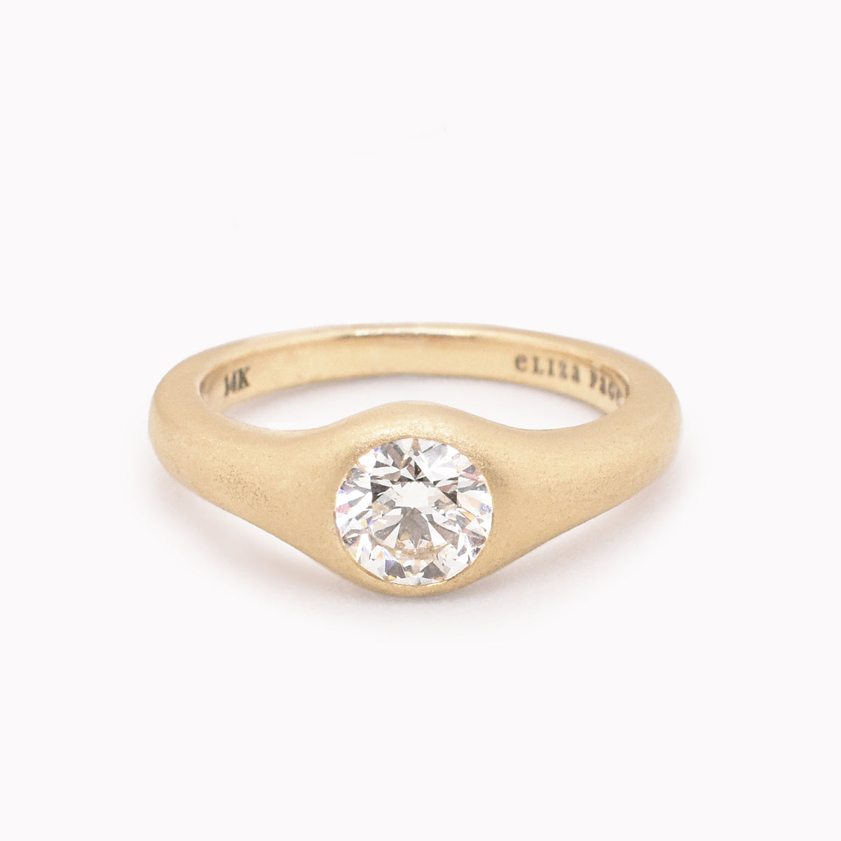 Ring Style Rae Rae .80ct Dome Flush Set White Diamond Engagement Ring