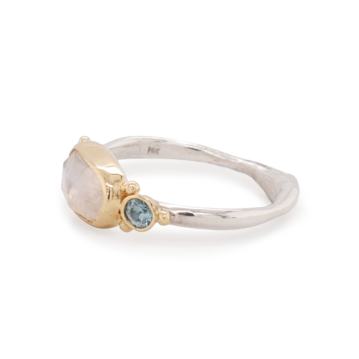 Moonstone & Zircon Ring