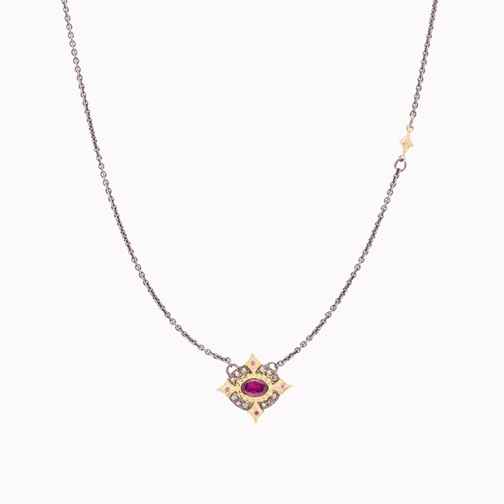 Old World Rhodolite Garnet Necklace