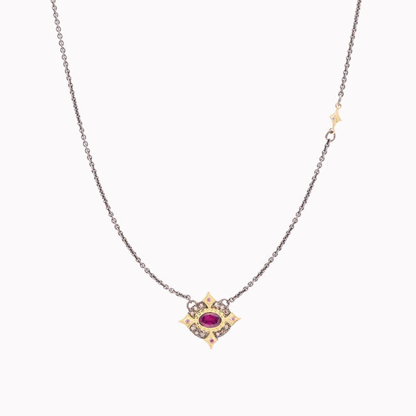 Old World Rhodolite Garnet Necklace