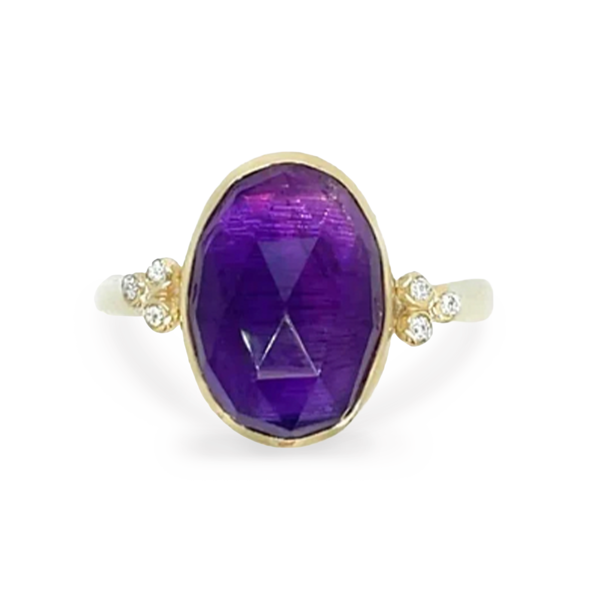 Royal Amethyst & Diamond Ring