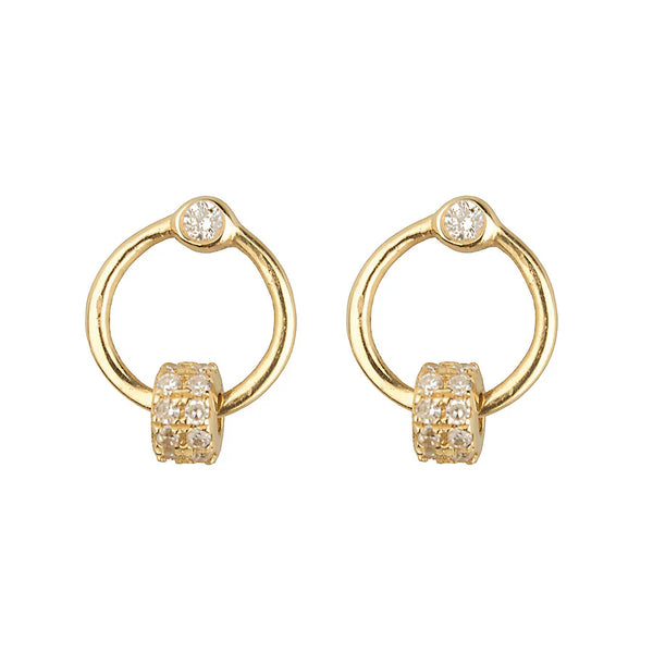 Diamond Fairy Dust Stud Earrings