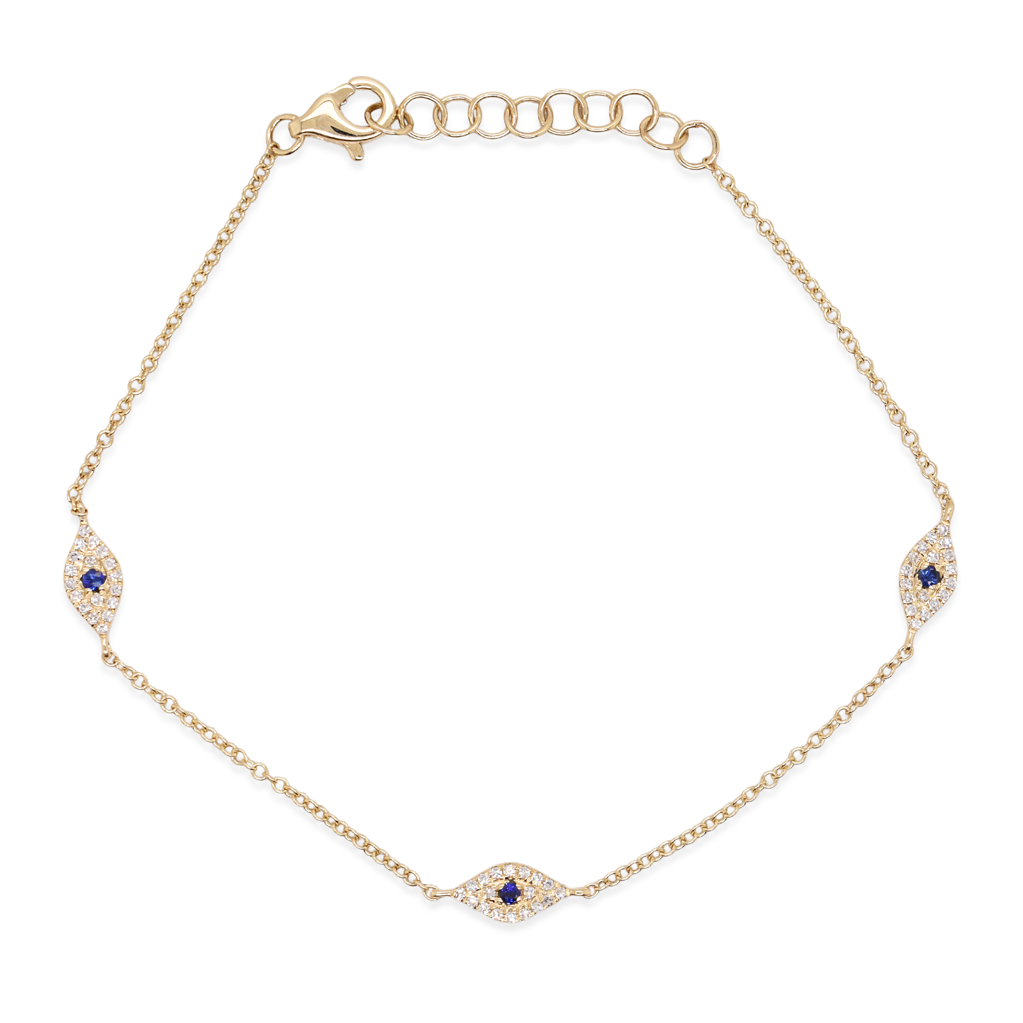 Sapphire Evil Eye Bracelet
