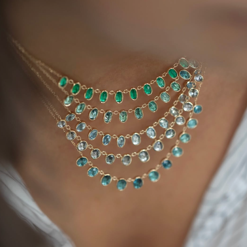Blue Tourmaline Necklace
