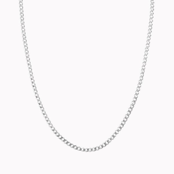 Silver Curb Chain 3.7mm