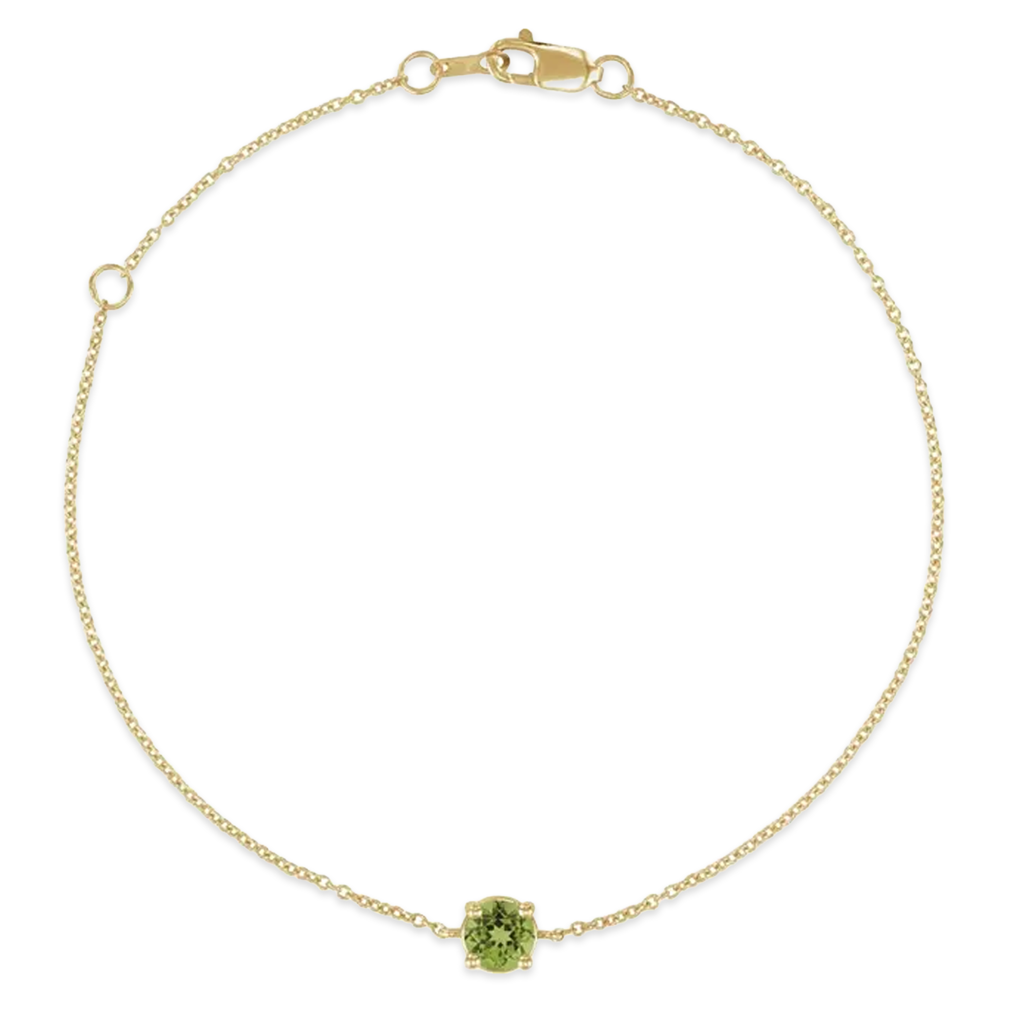 Solitaire Peridot Bracelet