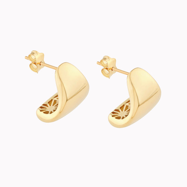 Tapered Semi Hoop Earrings