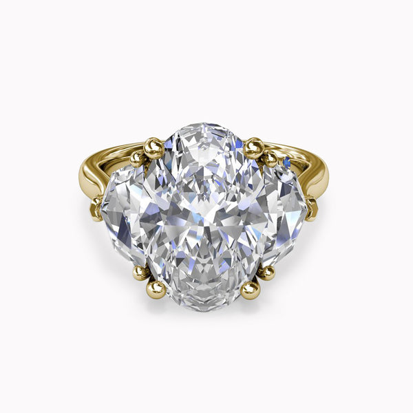 Three-Stone Diamond Cadillac Engagement Ring Setting